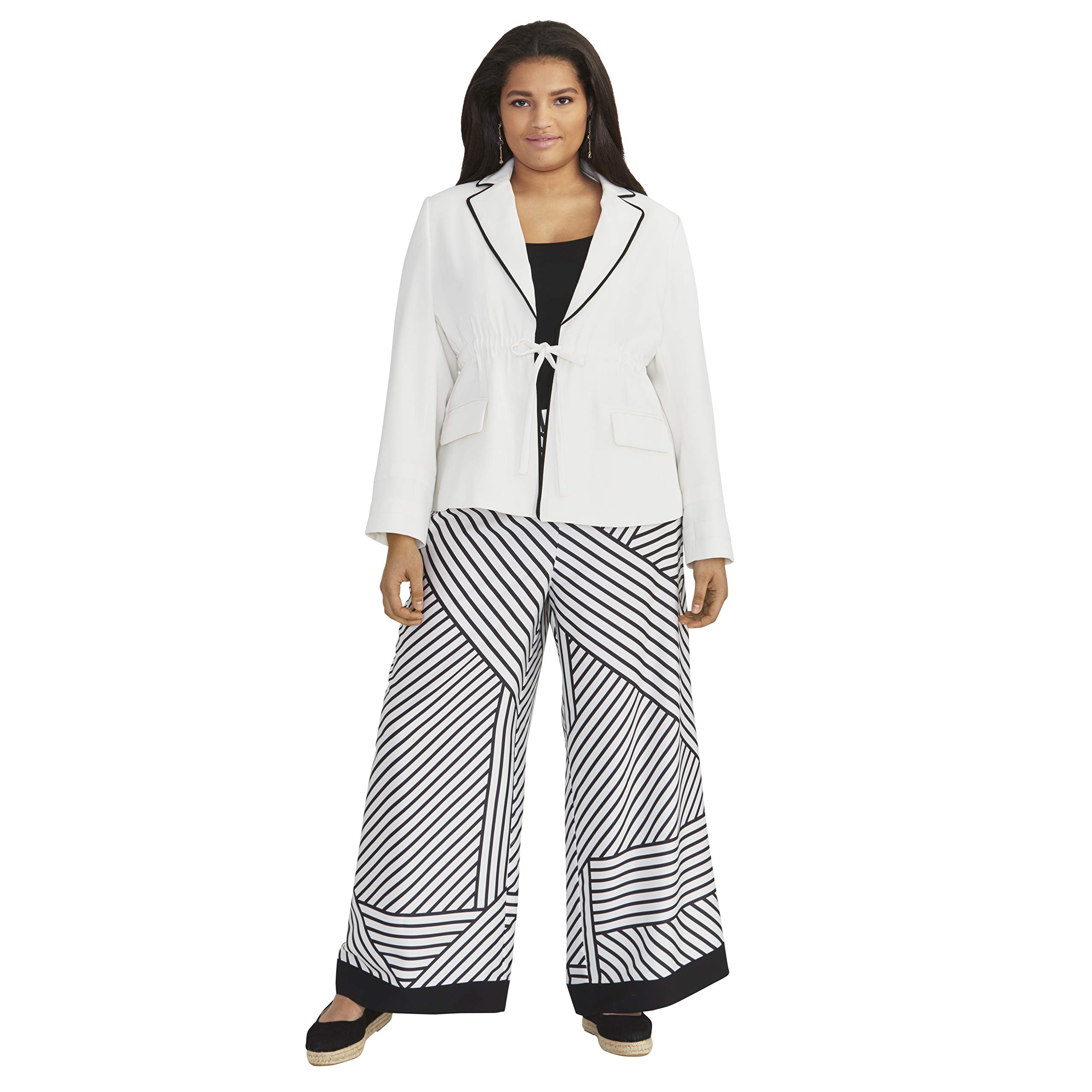 RACHEL Rachel Roy Womens Plus Size Adalia Wide Leg Pant