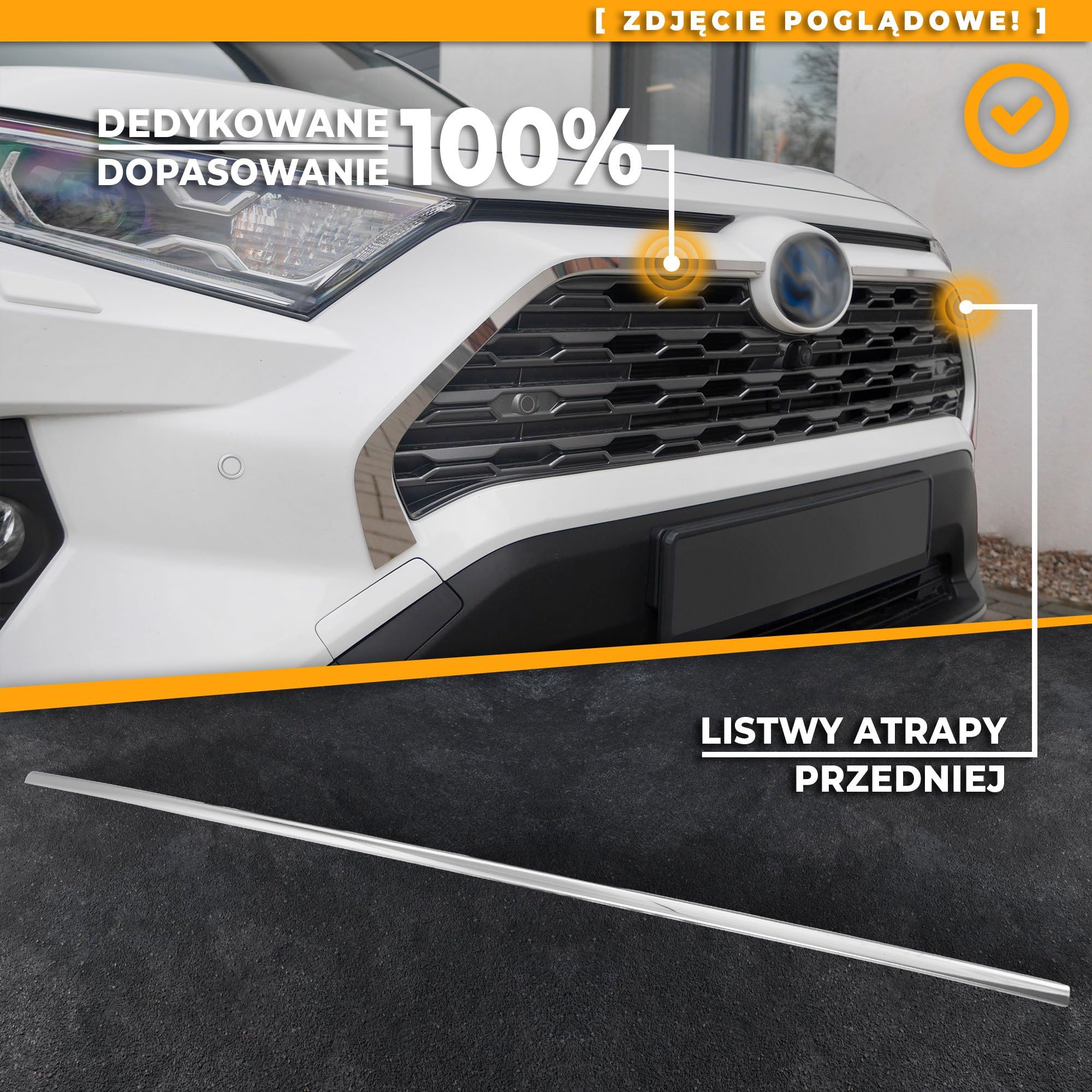 CHROMEMASTER | Kompatybilne z Dacia Duster 2013-2017 | Listwy Atrapy Przedniej; Listwy na Grill Auta; Stal Nierdzewna Polerowana | Idealne Dopasowanie | Nowy, Atrakcyjny Wygląd Samochodu