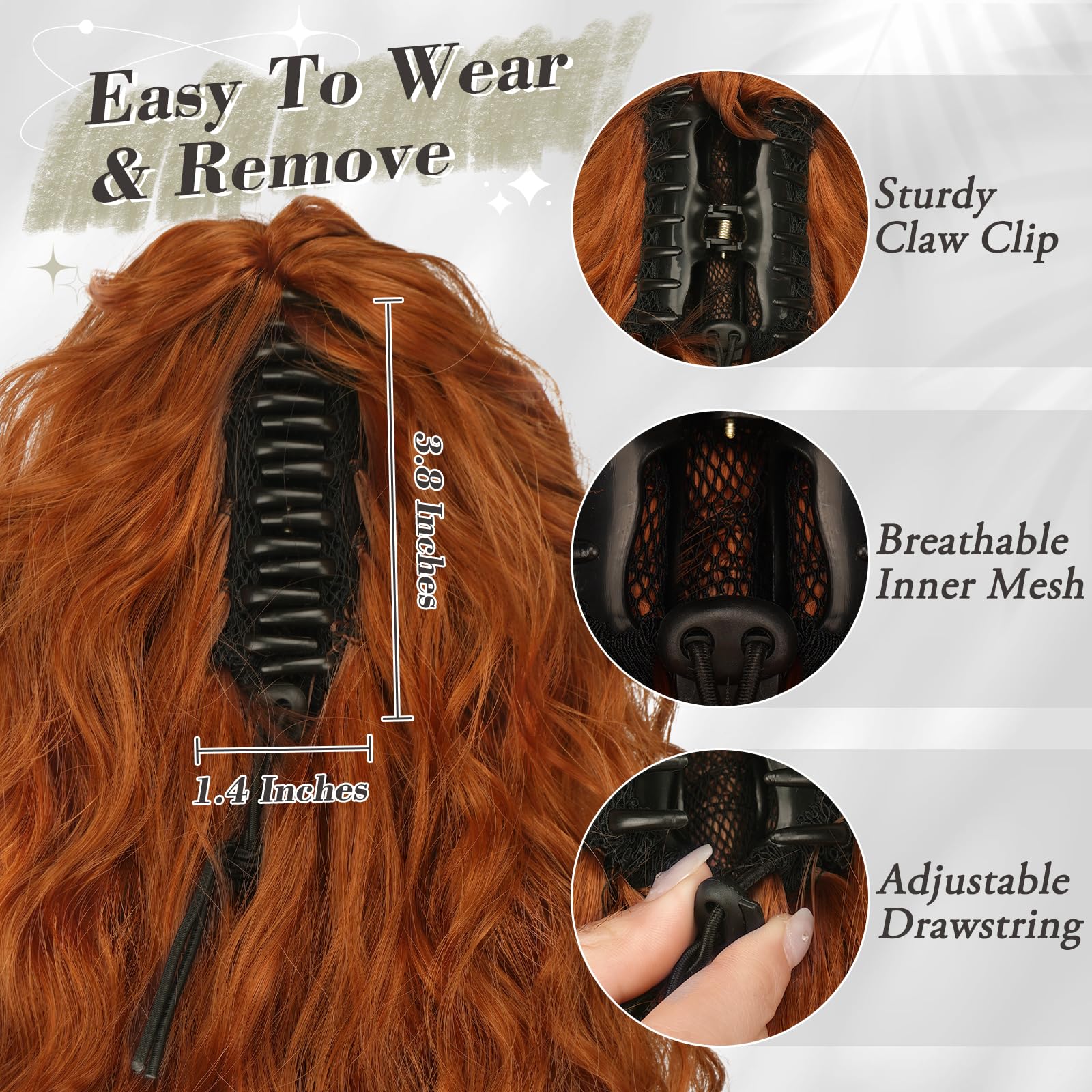 BARSDAR Copper Ponytail Extension - Image 4