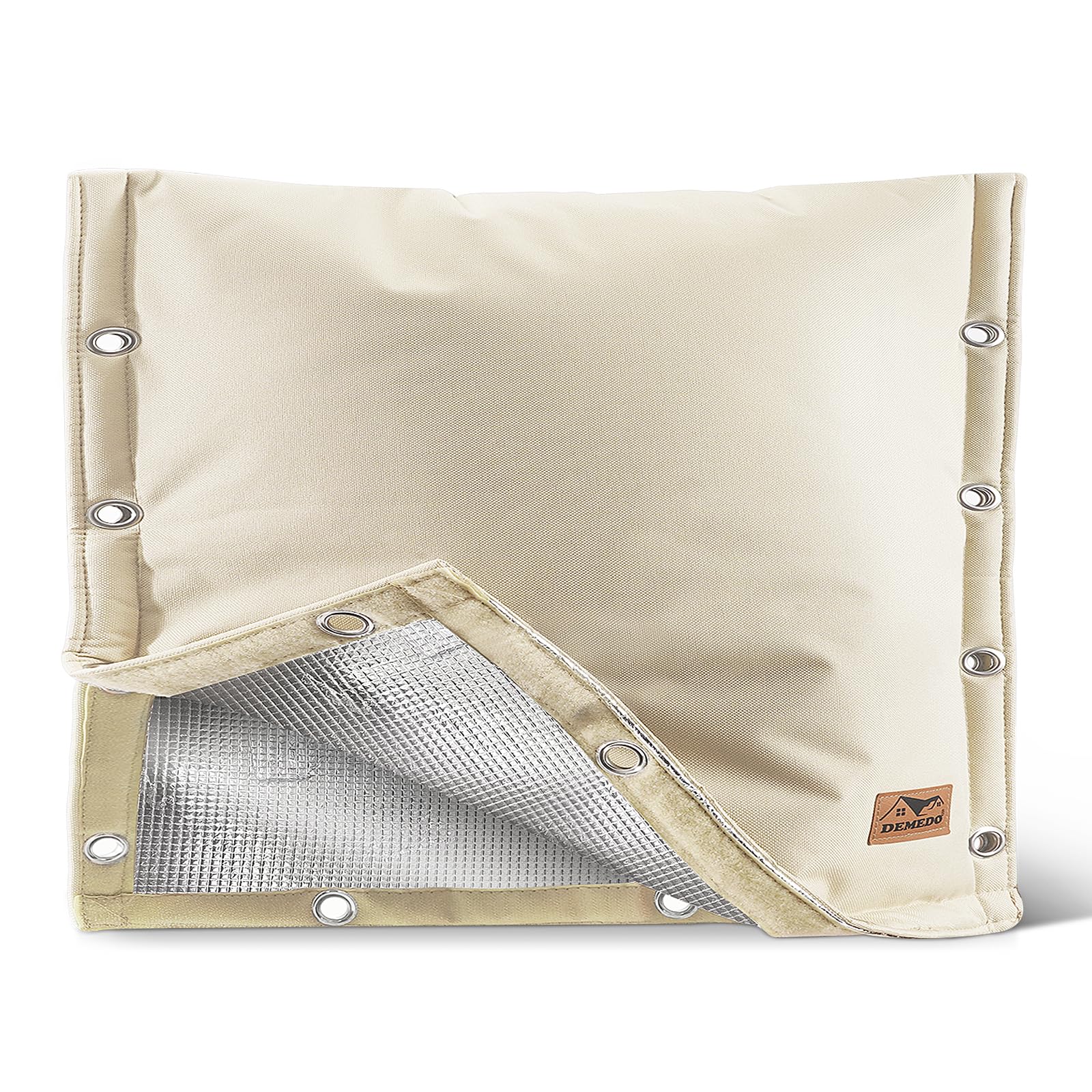 Backflow Preventer Insulation Cover - 3 Way Opening Pipe Insulation Cover for Irrigation Valve, Sprinkler Cover for Outside - Winter Freeze Protection Backflow Cover - 30" W x 24" H, Beige