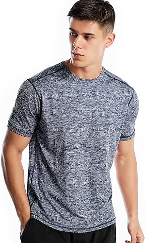 Dry Fit - Camisetas deportivas de entrenamiento para hombre, de manga corta