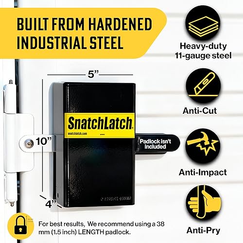 Miniatura 4 de Caja Protectora de Cerradura de Servicio Pesado para Contenedores de Almacenamiento y Cajas Conex, Acero con Recubrimiento en Polvo de ⅛ Pulgadas de