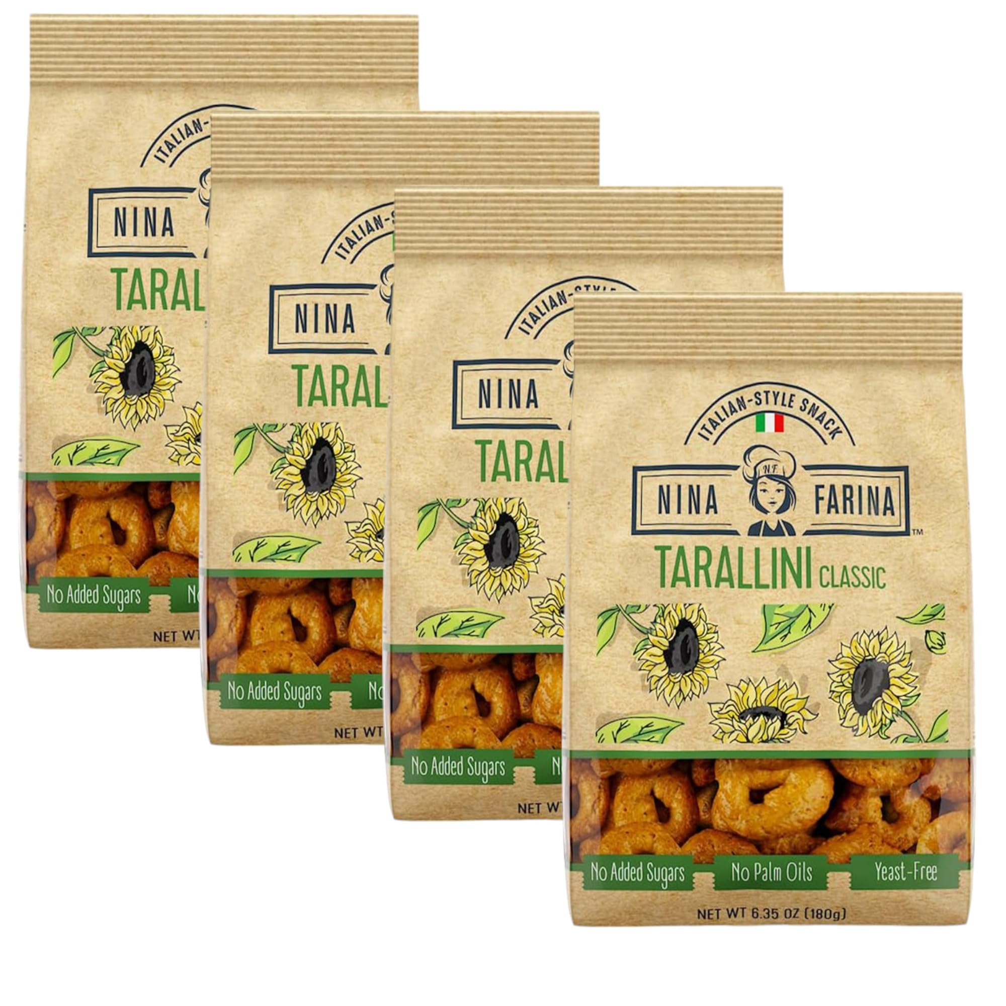 Amazon.com: NINA FARINA Tarallini Classic -Fresh Baked Italian
