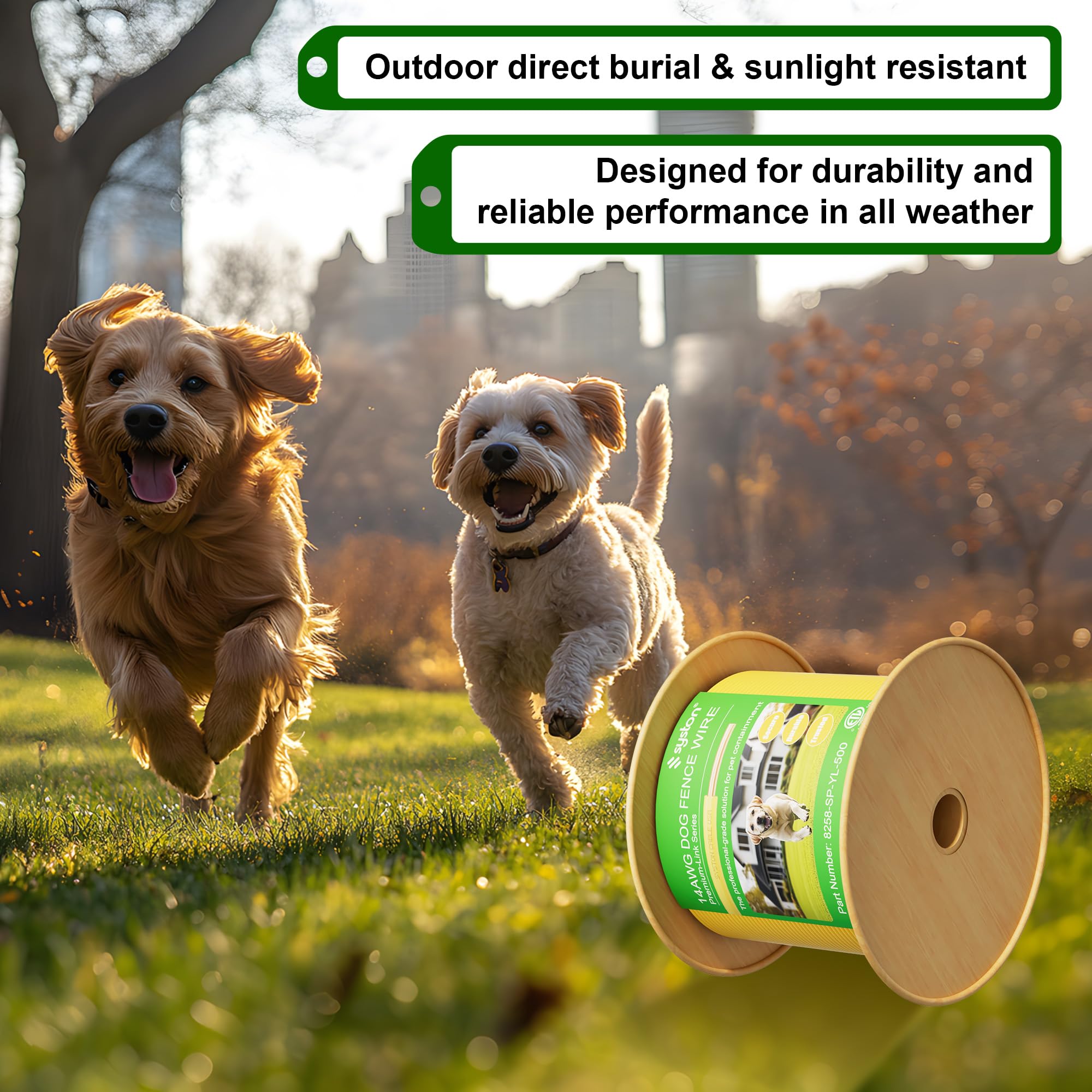 Syston 14 Gauge Dog Fence Wire Heavy-Duty Underground Direct