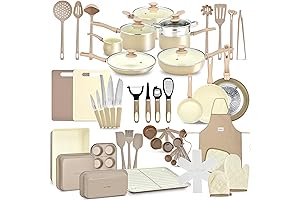 NutriChef Marble Non-Stick 54-Piece Pots and Pans Set: Elevate Your Culinary Experience