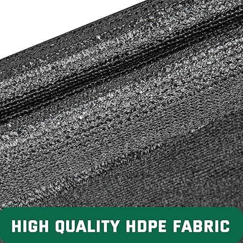 Miniatura 2 de Kesfitt Tela de sombra 70% para jardín, red resistente de 10 x 20 pies, lona de malla con material de polietileno de alta densidad y ojales