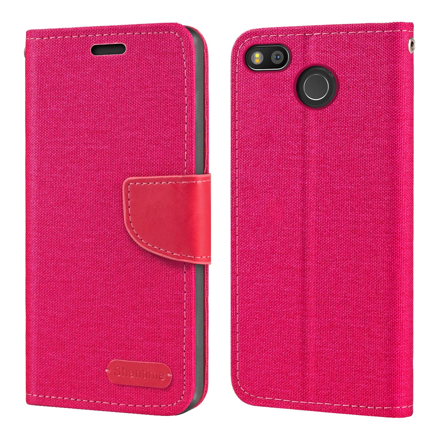 Custodia Flip in Tessuto Oxford e Pelle PU Compatibile con OPPO F7, Cover Protettiva con Chiusura Magnetica e Tasche per Carte (Blu Custodia Flip in Tessuto Oxford e Pelle PU Compatibile con OPPO F7, Cover Protettiva con Chiusura Magnetica e Tasche per Carte (Blu