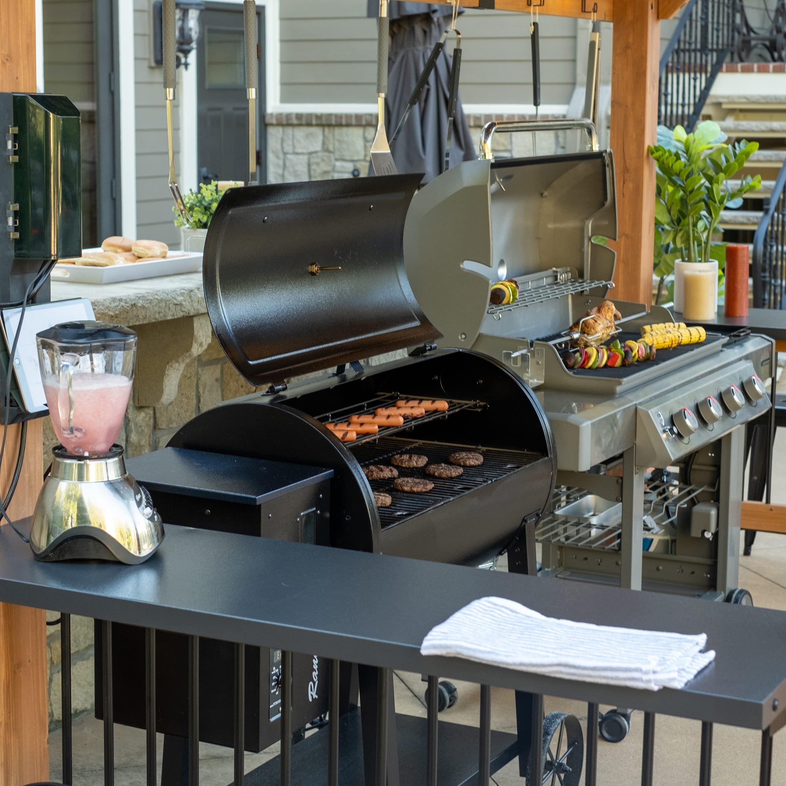 Backyard Discovery Saxony XL Grill Gazebo, will fit 2 Full Size Grills