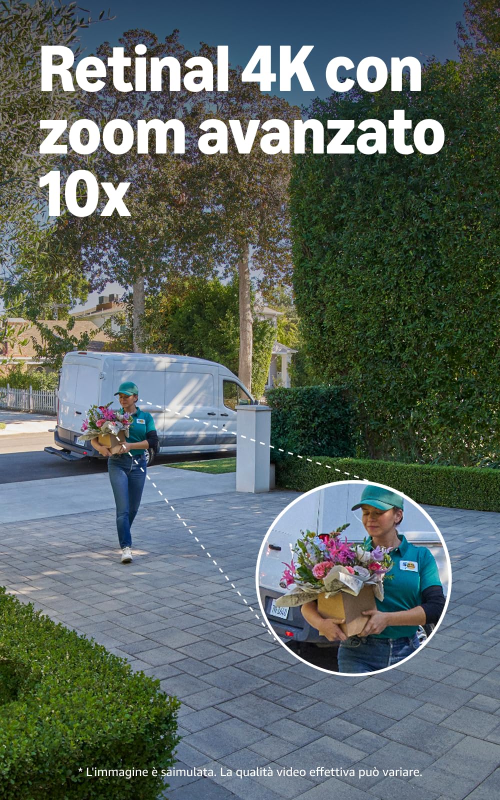 Ring Videocitofono Pro a batteria (Battery Video Doorbell Pro) (ultimo modello) | Campanello videocamera | Retinal 4K | Zoom 10x | Batteria Ultra | Prova gratuita 30 giorni del piano abbonamento Ring