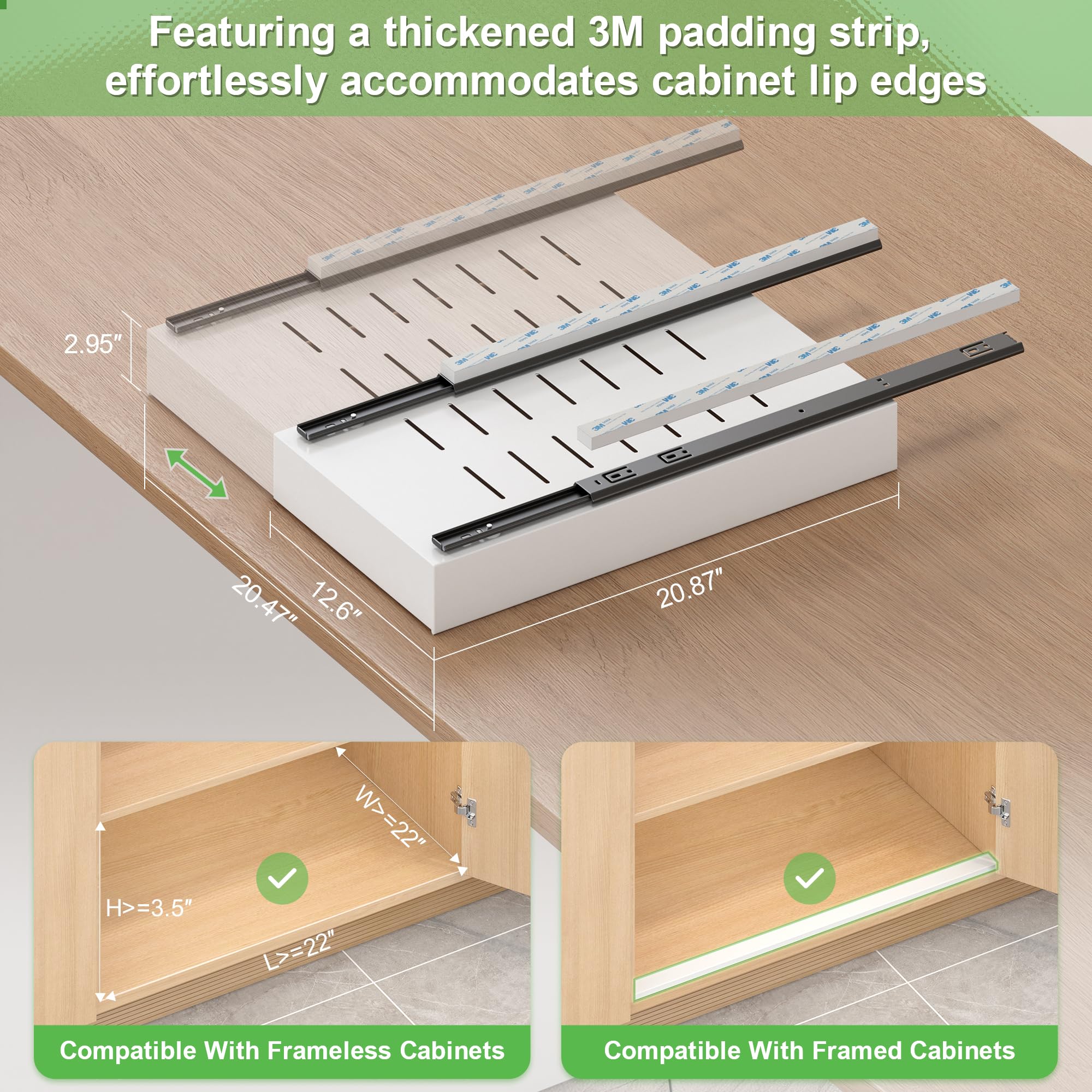 Expandable Pull-Out Cabinet Organizer with Slide Out Drawers - 2 Pack 21