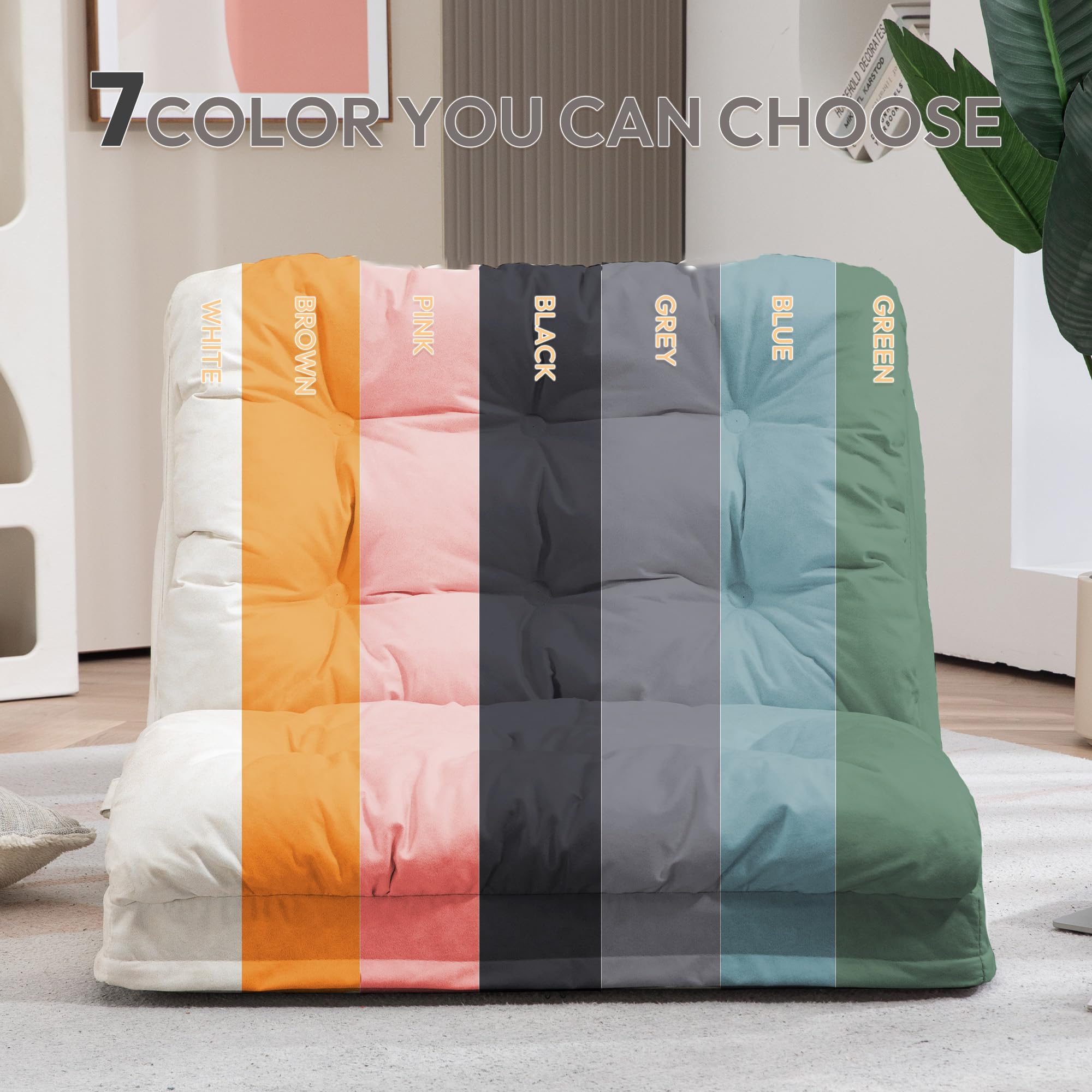 Snapklik.com : Floor Gaming Chair Bean Bag Couch, Floor Chair, Folding
