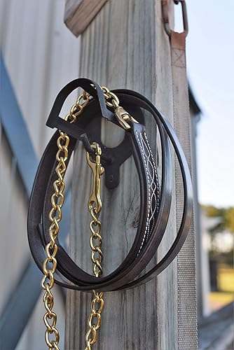 Miniatura 4 de Huntley Equestrian Correa de cuero con cadena (costura elegante, acolchada)