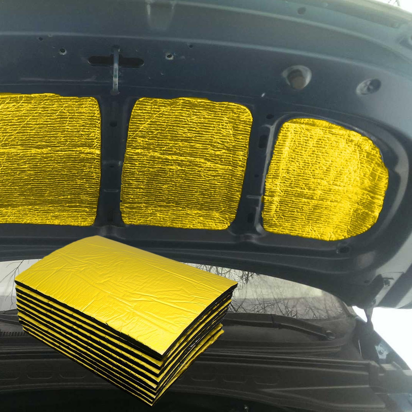 消音材 断熱マット ダンピングマット サウンドバリア 車用 10枚入り Amazon.co.jp: 10 枚 断熱マット 断熱シート 車 断熱材 吸音