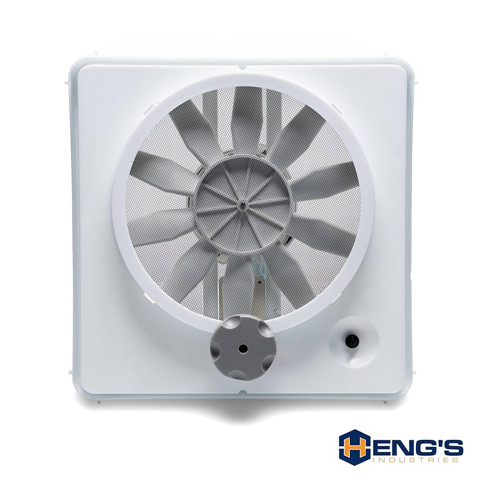 mignon NEW HENGS VORTEX I WHITE SINGLE SPEED 12V 12 VOLT RV CAMPER