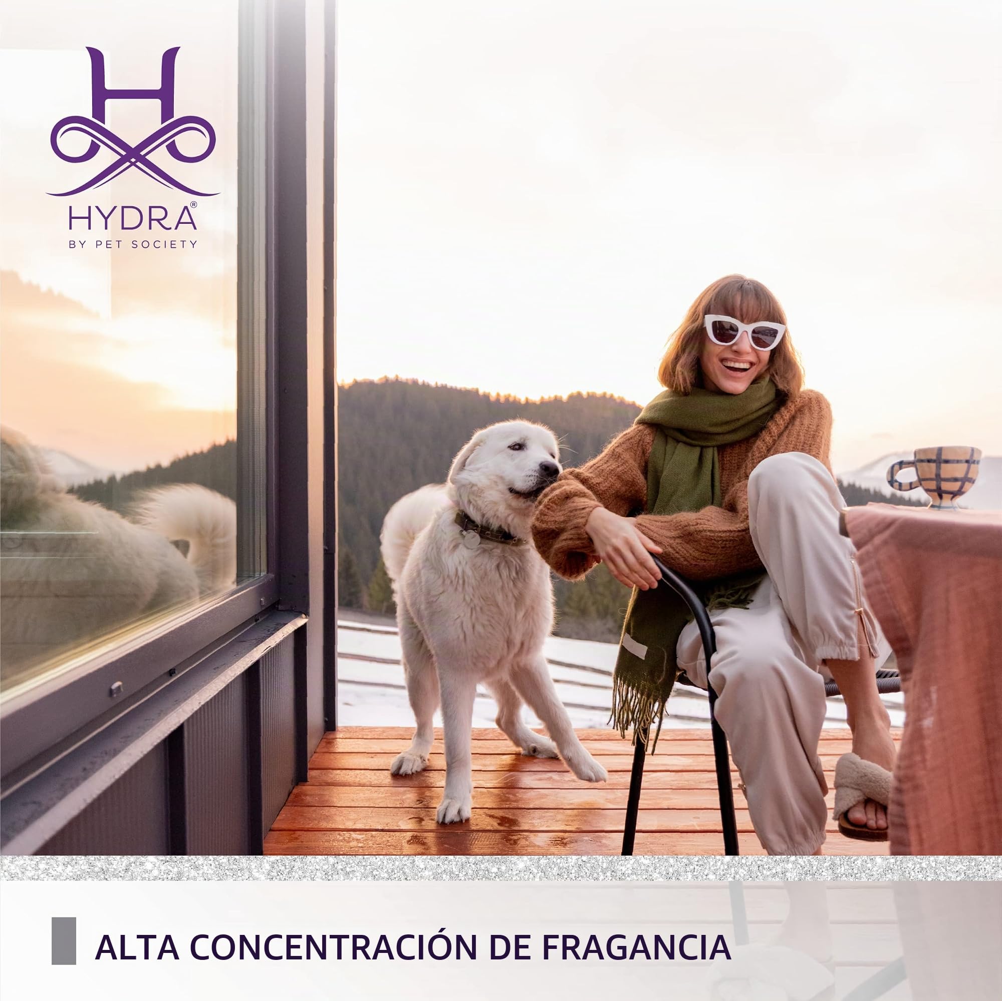 Hydra Groomers' Forever Glow Colonia para gatos y perros en aerosol de aseo personal, 4.4 onzas líquidas