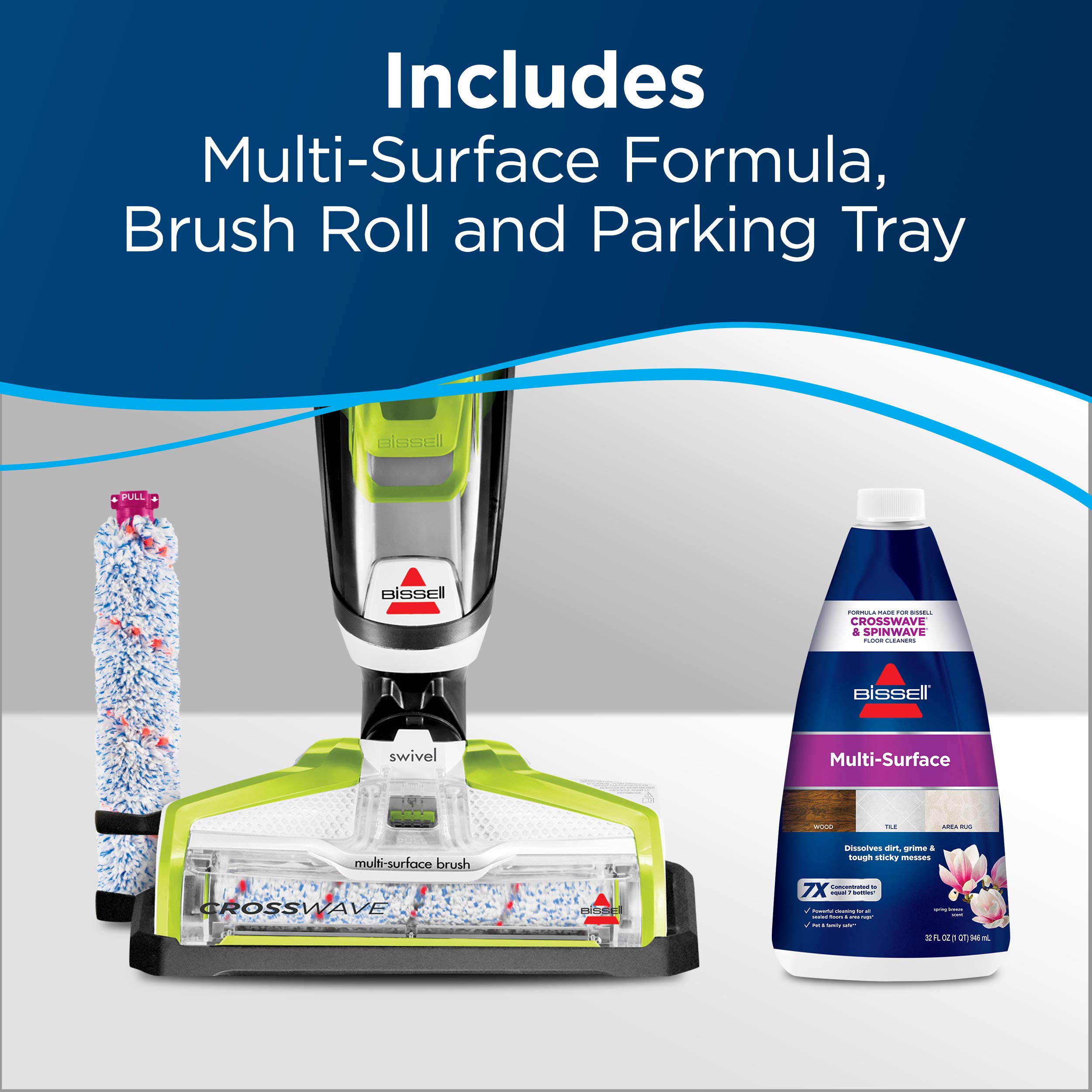 BISSELL CrossWave Floor and Area Rug Cleaner, WetDry Vacuum with Bonus