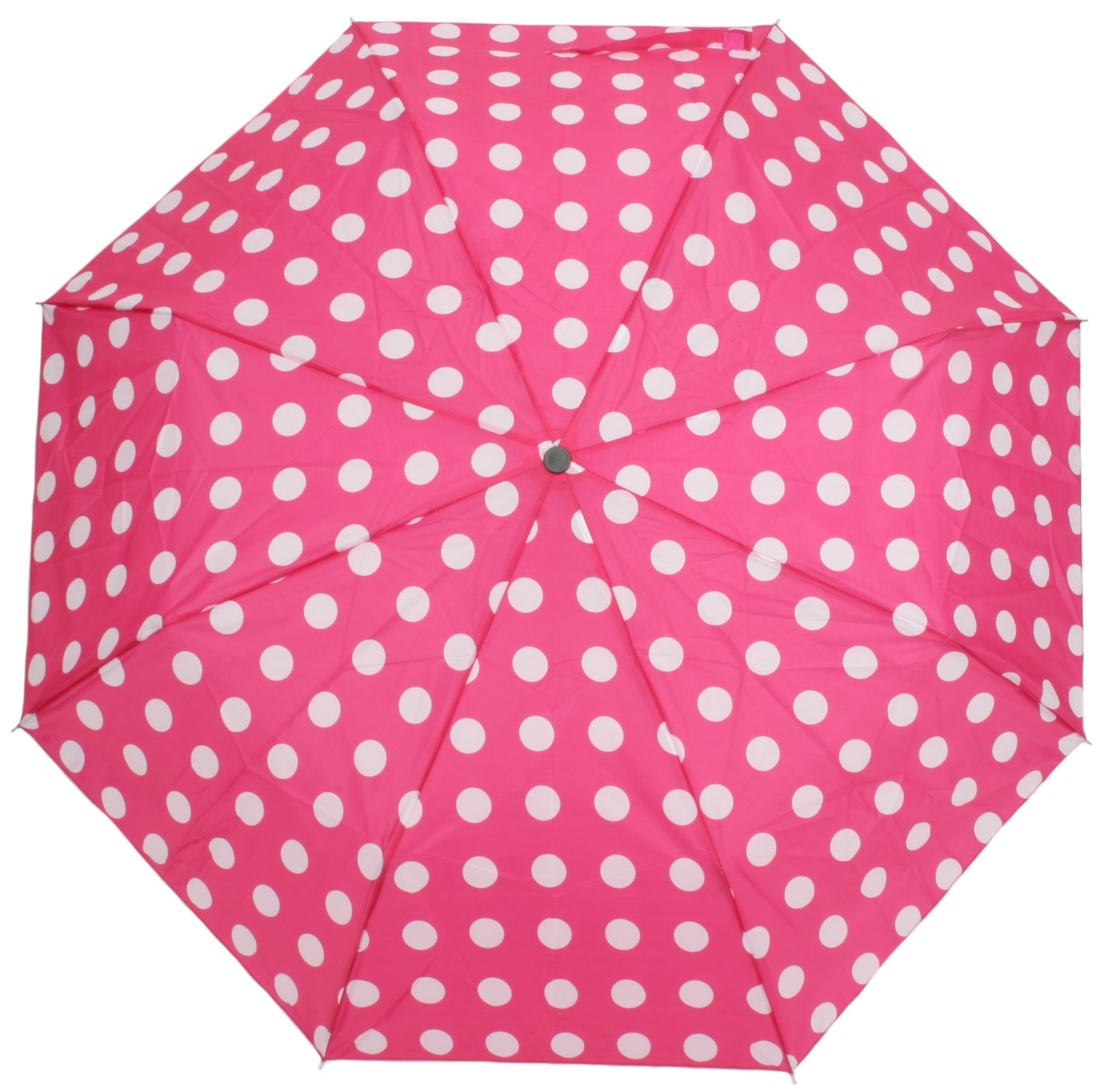 Drizzles Women's Pink White Spot Supermini Fashion Umbrella
