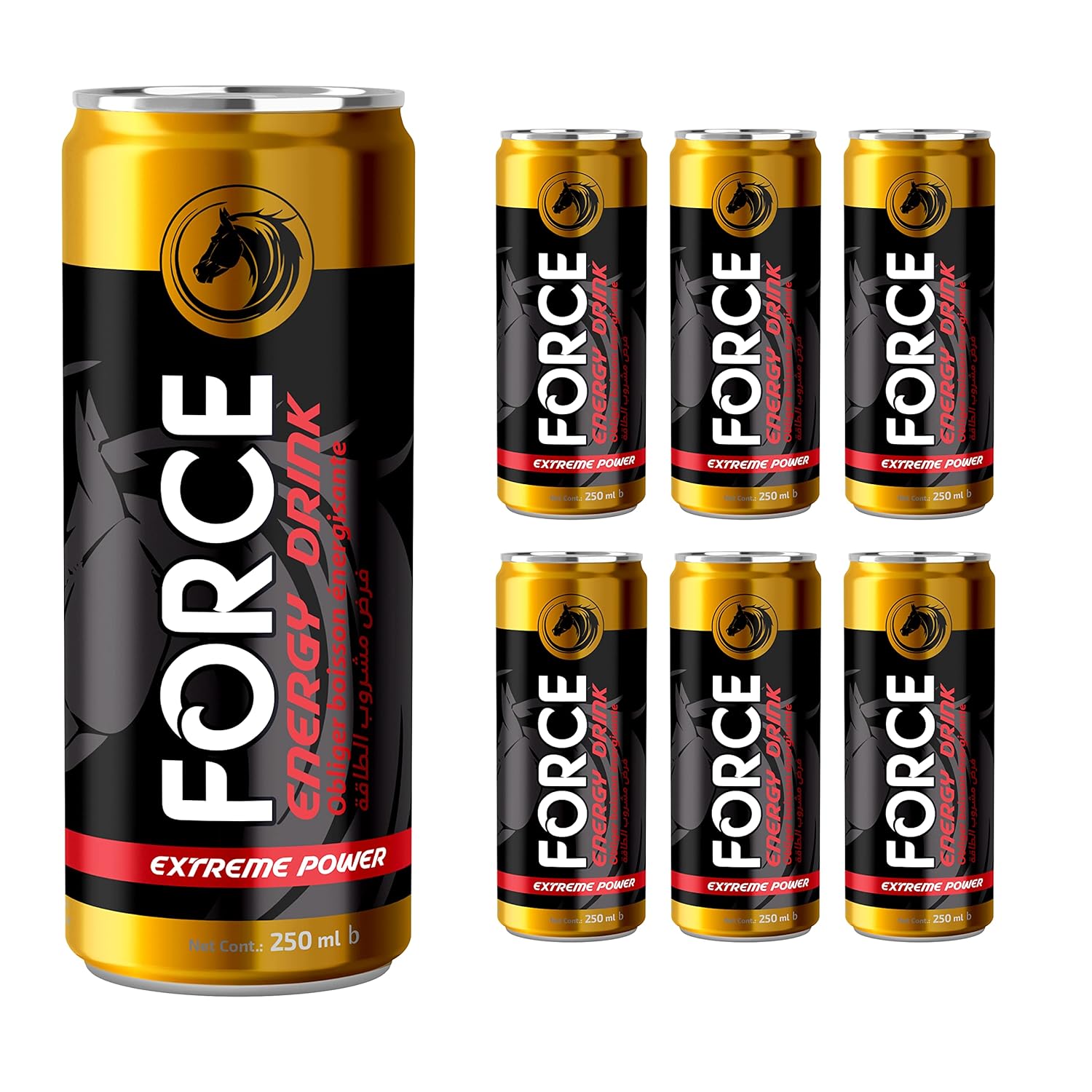 FORCE Energy Drink Premium Imported 75mg caffeine & Vitamin E 12