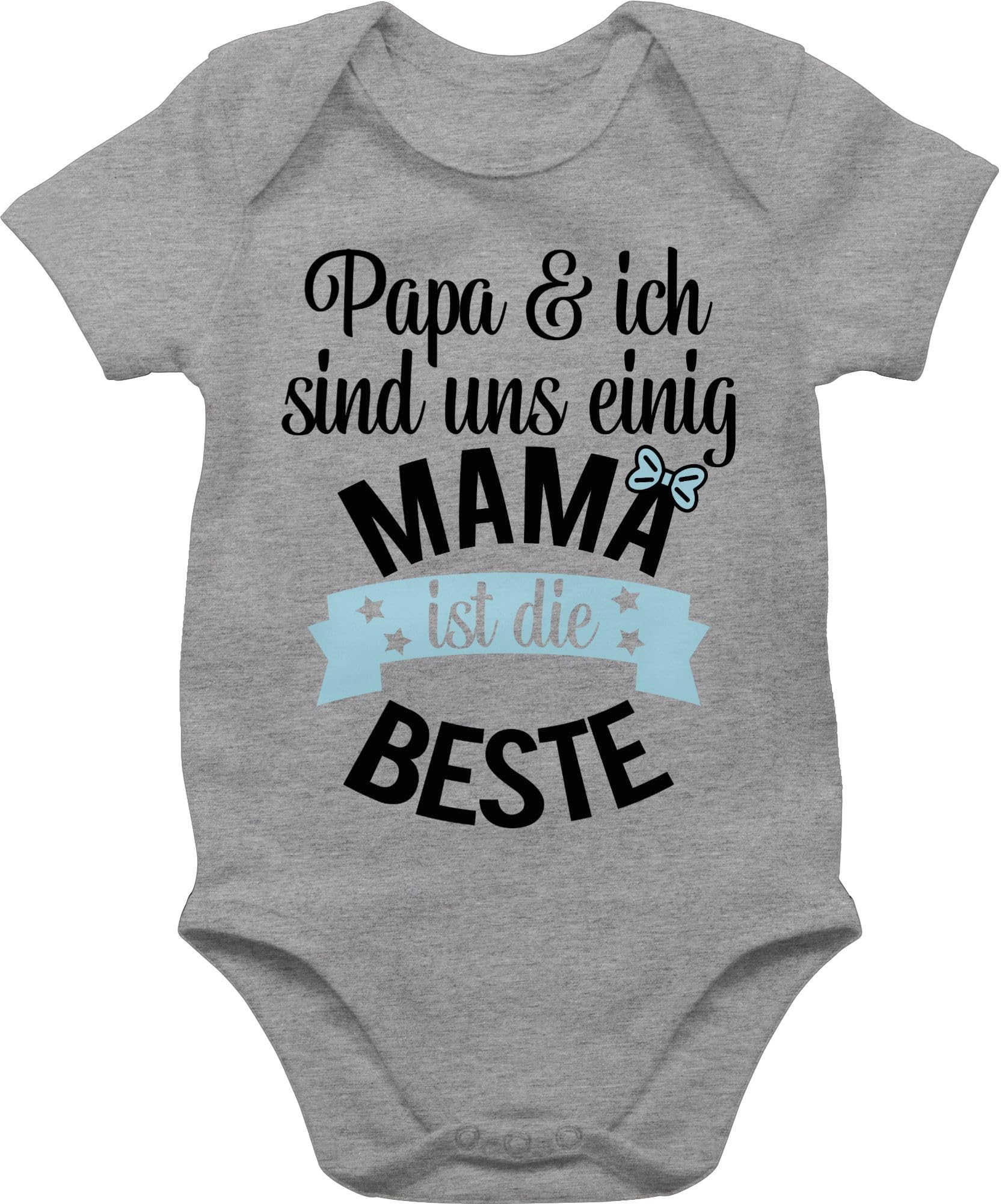 Shirtracer - Baby Body Kurzarm - Mama ist die Beste I Mama Geschenk Muttertag