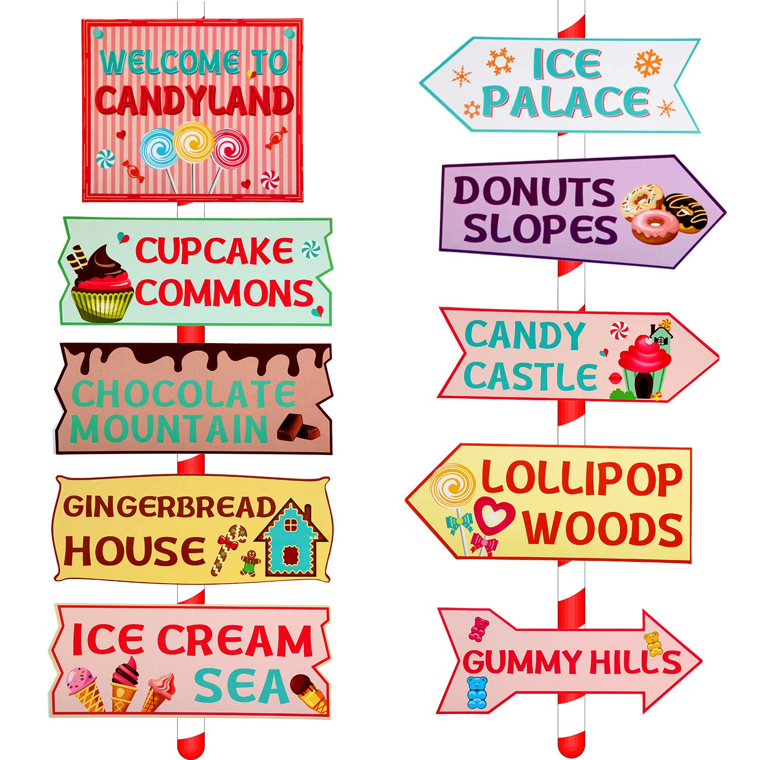 Buy Gejoy 20 Pieces Candyland Party Decorations Candy Land Party Sign Buy Gejoy 20 Pieces Candyland Party Decorations Candy Land Party Sign