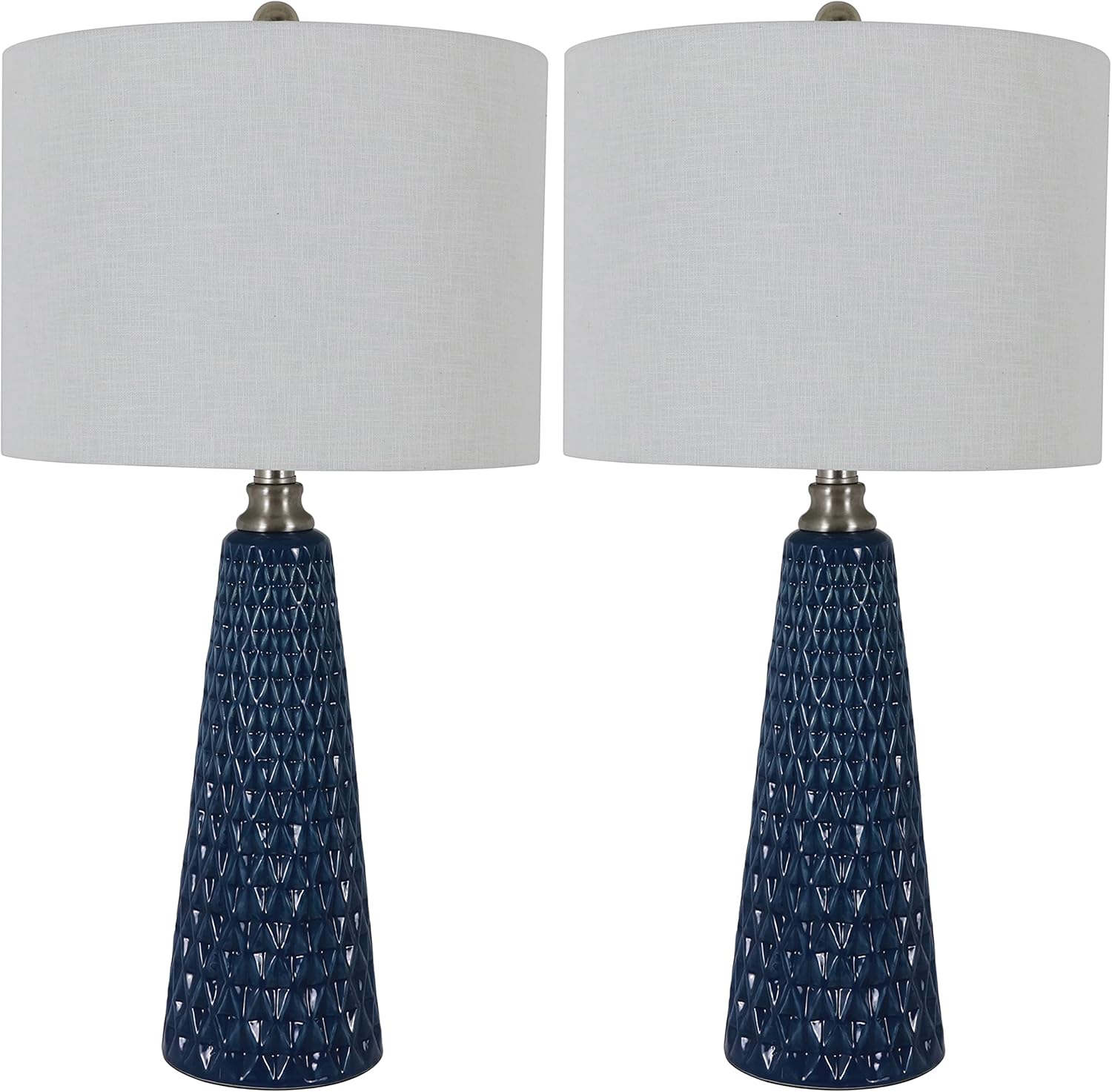 Decor Therapy MP1106 Set of Two Jameson Textured Ceramic