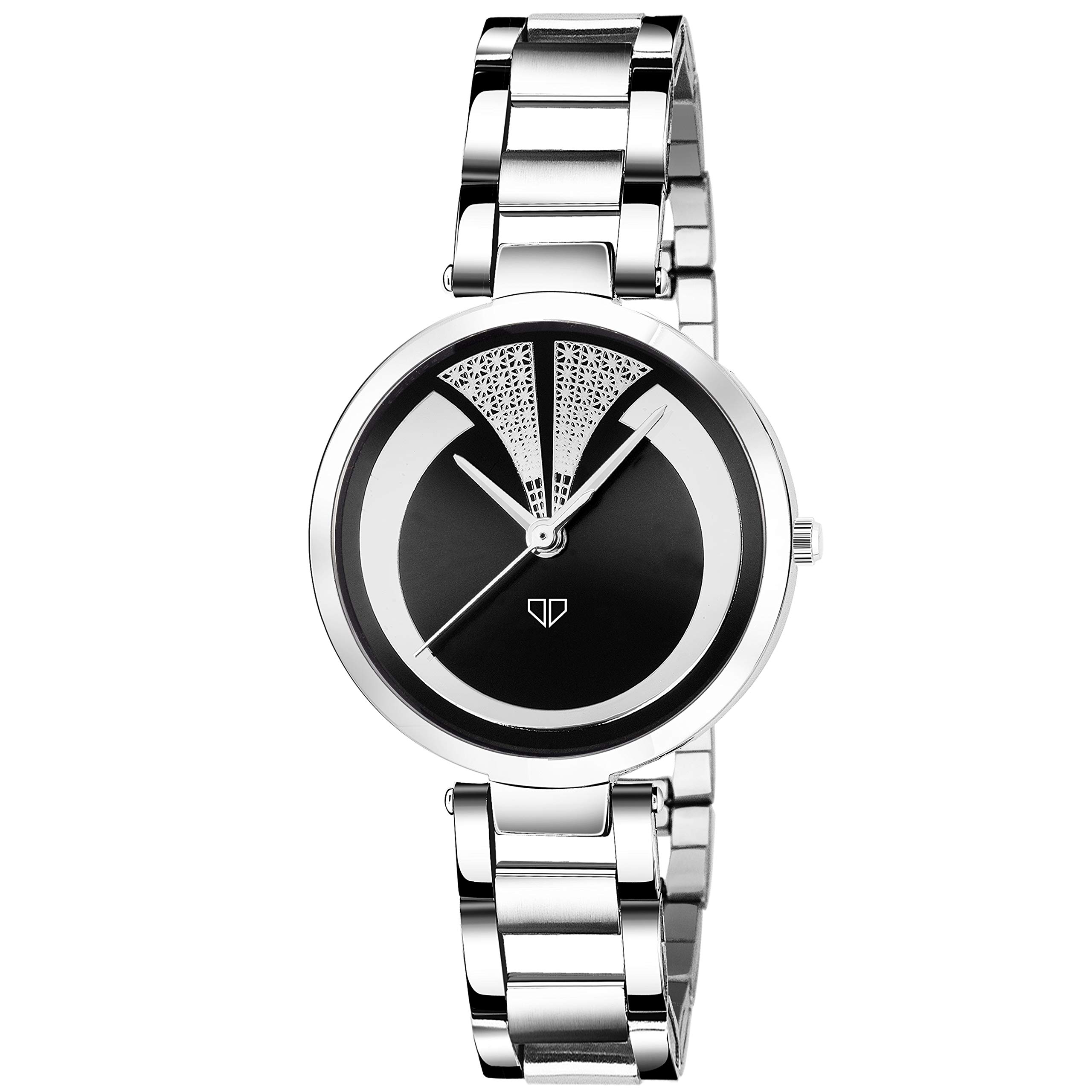 Walrus Black Dial Analog Womens Watch - Silver Metal Chain, Stylish Design, 30mm - Professional & Casual Use- Women’s Wrist Watch for Gift (B083W63PF5) Amazon Price History, Amazon Price Tracker