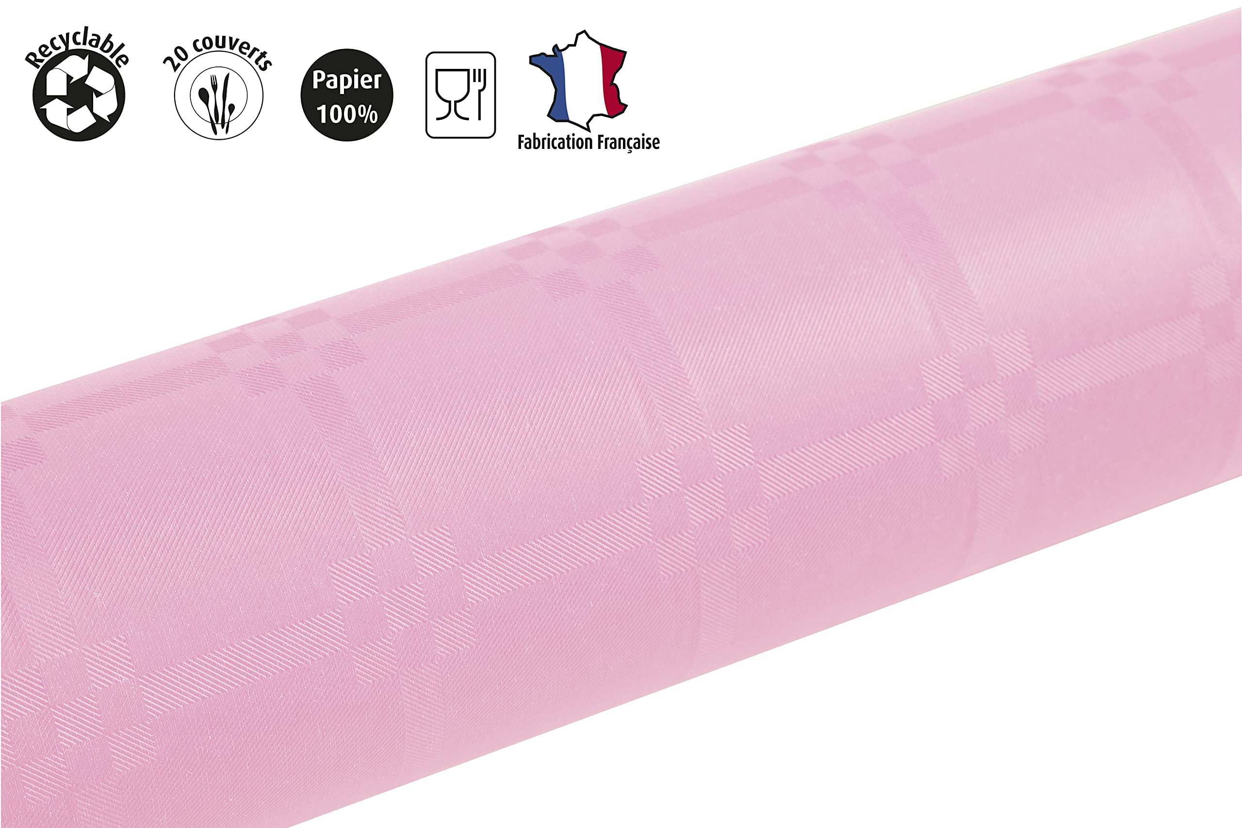 Pro Nappe 12 Manteles Desechables Rollo 6x1.18m Rosa Empolvado
