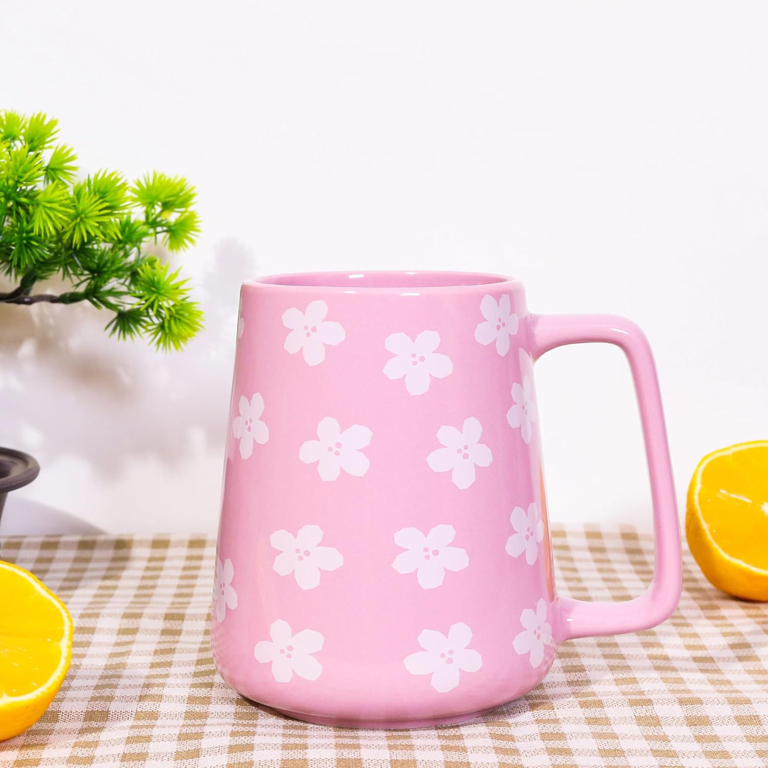 24 oz Ceramic Coffee Mug Large Milk Coffee Mug Tea Cup for Cocoa Cappuccino Latte Cereal Dishwasher Safe Microwave Safe (Purple) - Image 3