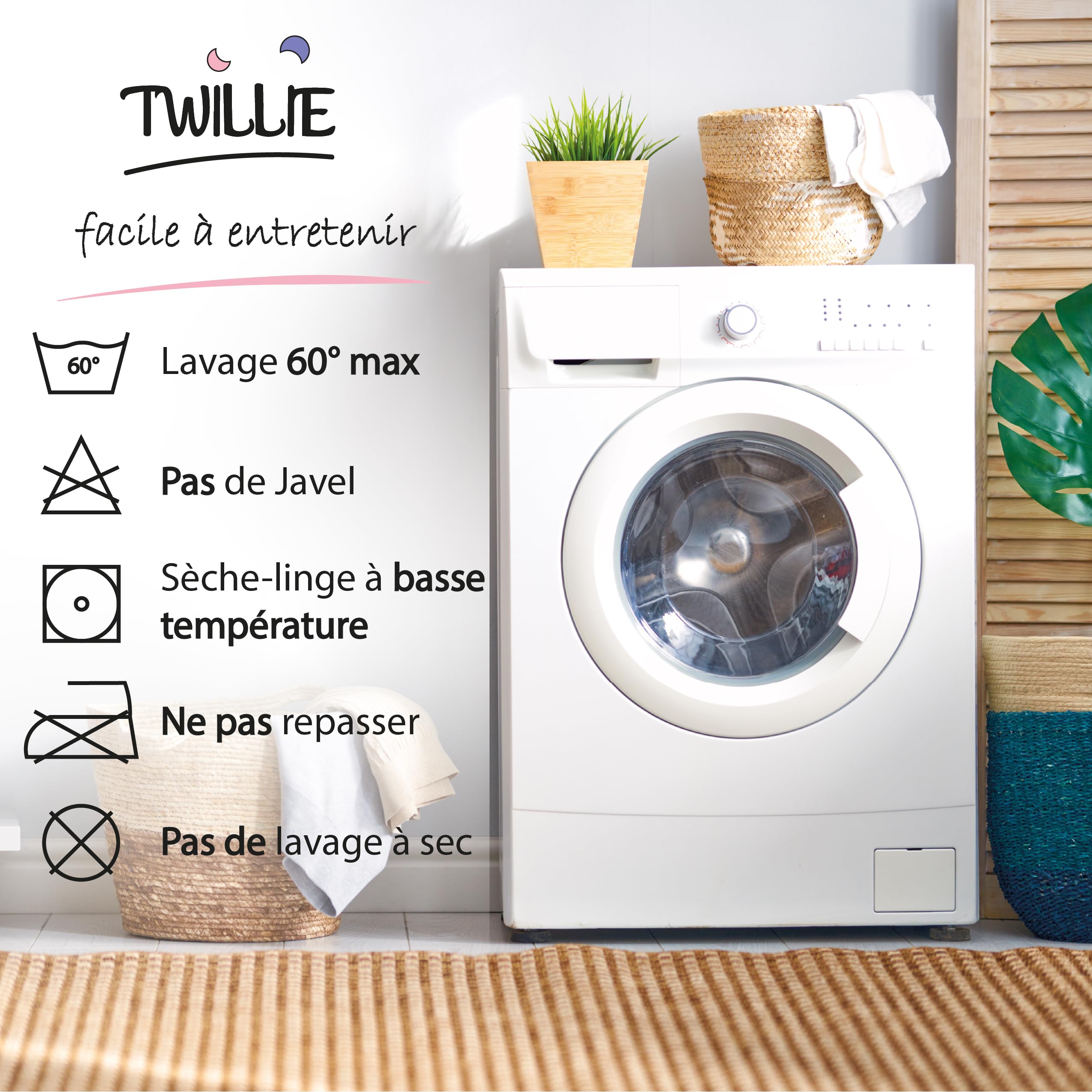 Twillie – Protège Matelas 120 x 190 cm Imperméable et Respirant - Alèse Qualité Supérieure Certifié Oeko-TEX® - Aegis® - Hypoallergénique - Anti Acarien, Bactérien – Housse Matelas 100% Polycoton