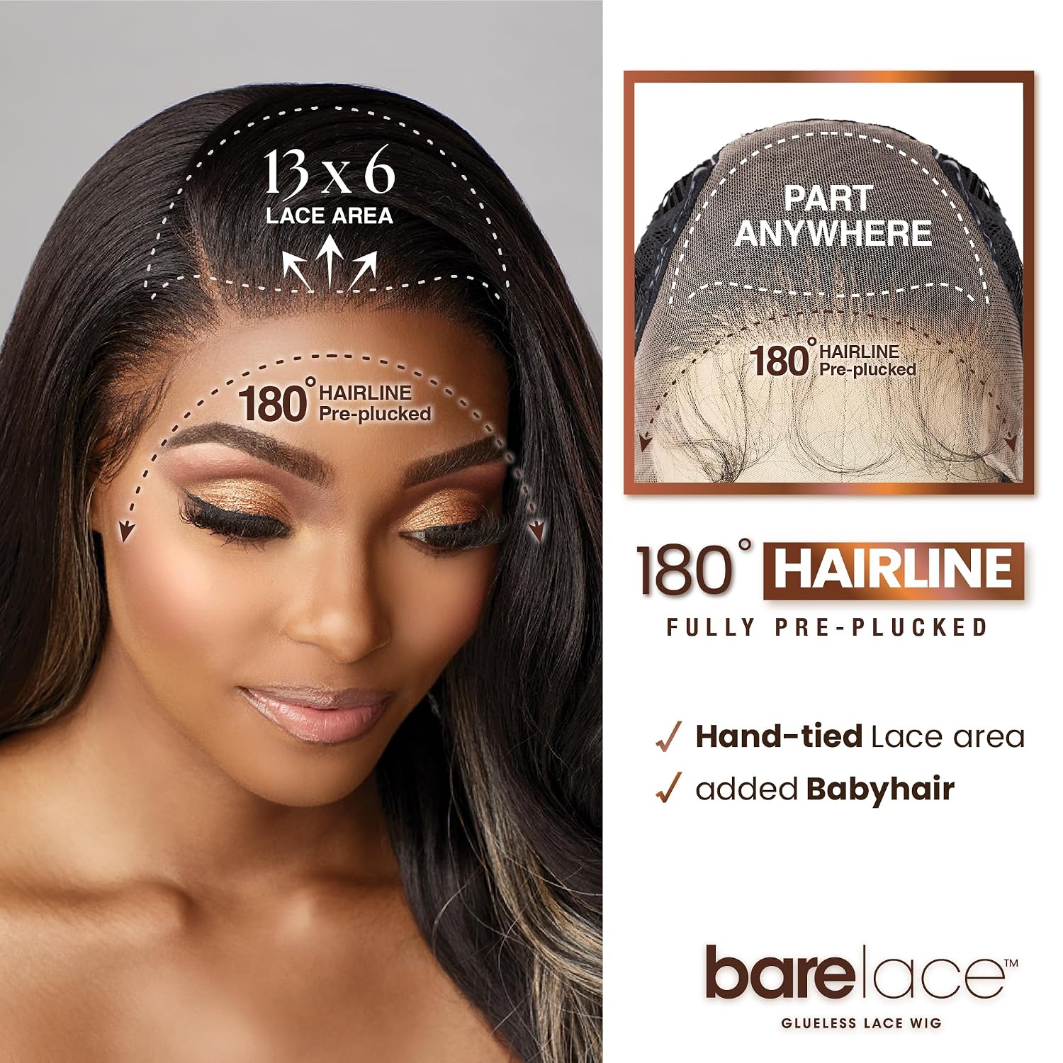Sensationnel Bare Lace 13X6 Wigs - Unit 16 Lacefrontal Glueless Synthetic 180 Degree Preplucked Hairline (1 JETBLACK)