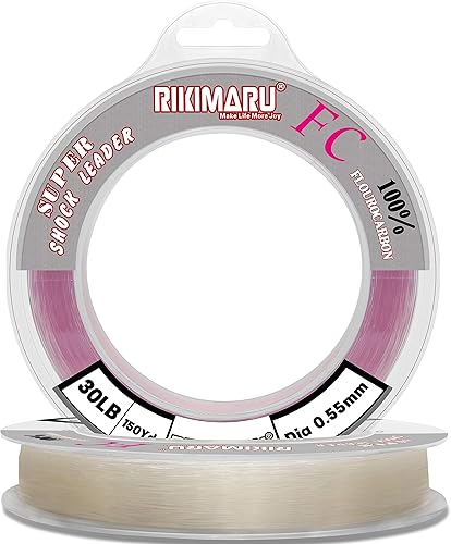 FC 100% fluorocarbono puro resistente a los golpes, se hunde más rápido que el mono, material líder, 2LB-150LB Claro,Rosa (Sakura Pink)