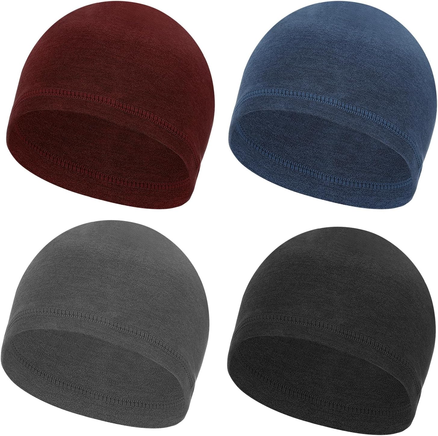 PATIKIL Helmet Liner Skull Cap for Men, Sweat Wicking Hats Stretchy Thermal Under Helmets Cap for Bicycle Motorcycle Cycling