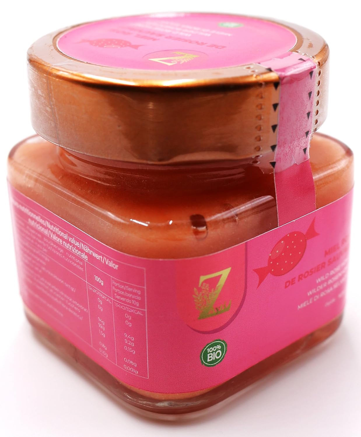 100% Pure & Natural Wild Rose Honey - 160 g - Premium Honey - Fine Quality, Delicious Flavours