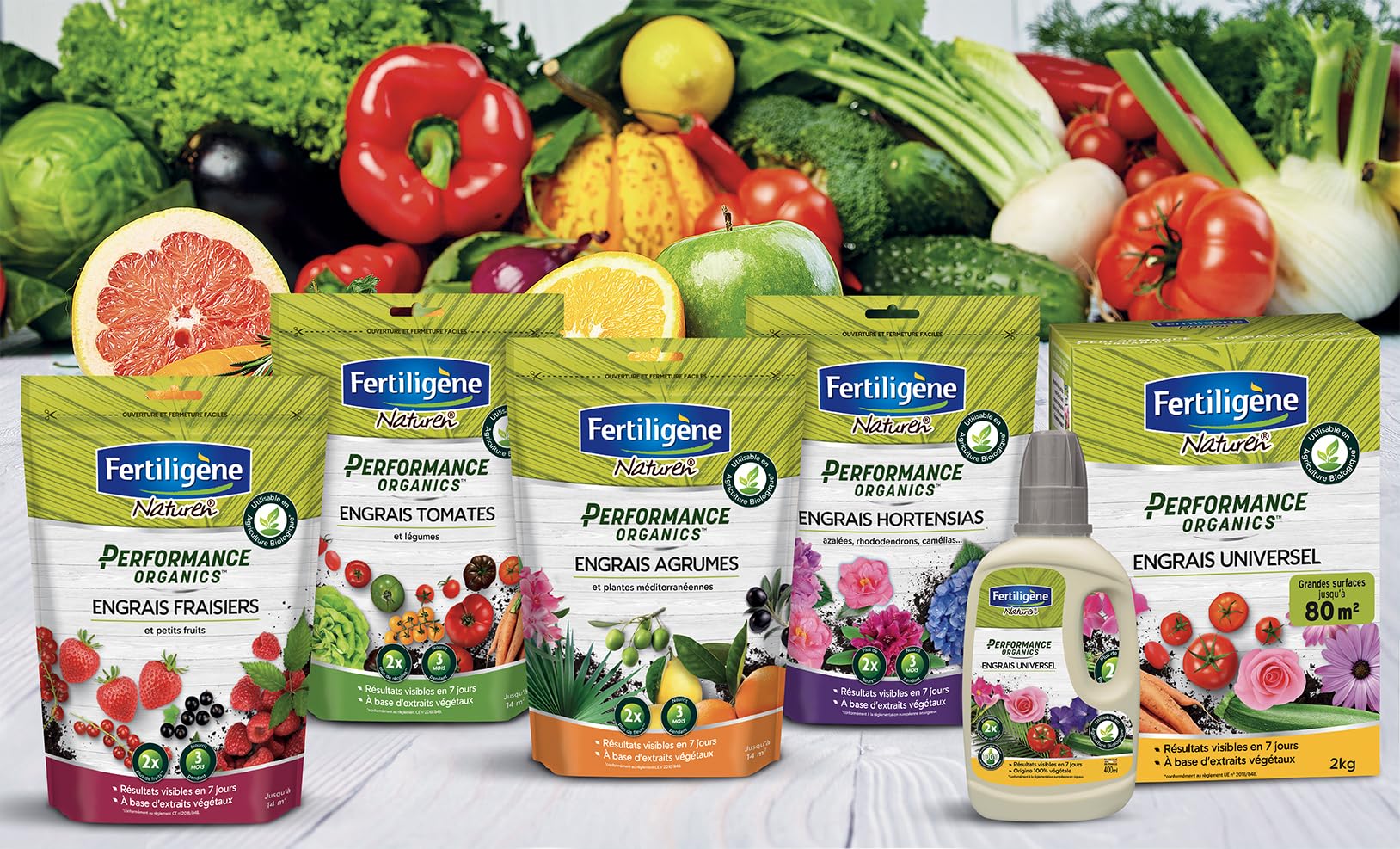 FERTILIGENE NATUREN POEFR7 - Engrais Granulés Performance Organics Fraisiers, Petits Fruits UAB 700 g - Résultats dès 1 semaine - Récoltes x2 - Extraits végétaux enrichi en guano marin - Pour 14m²