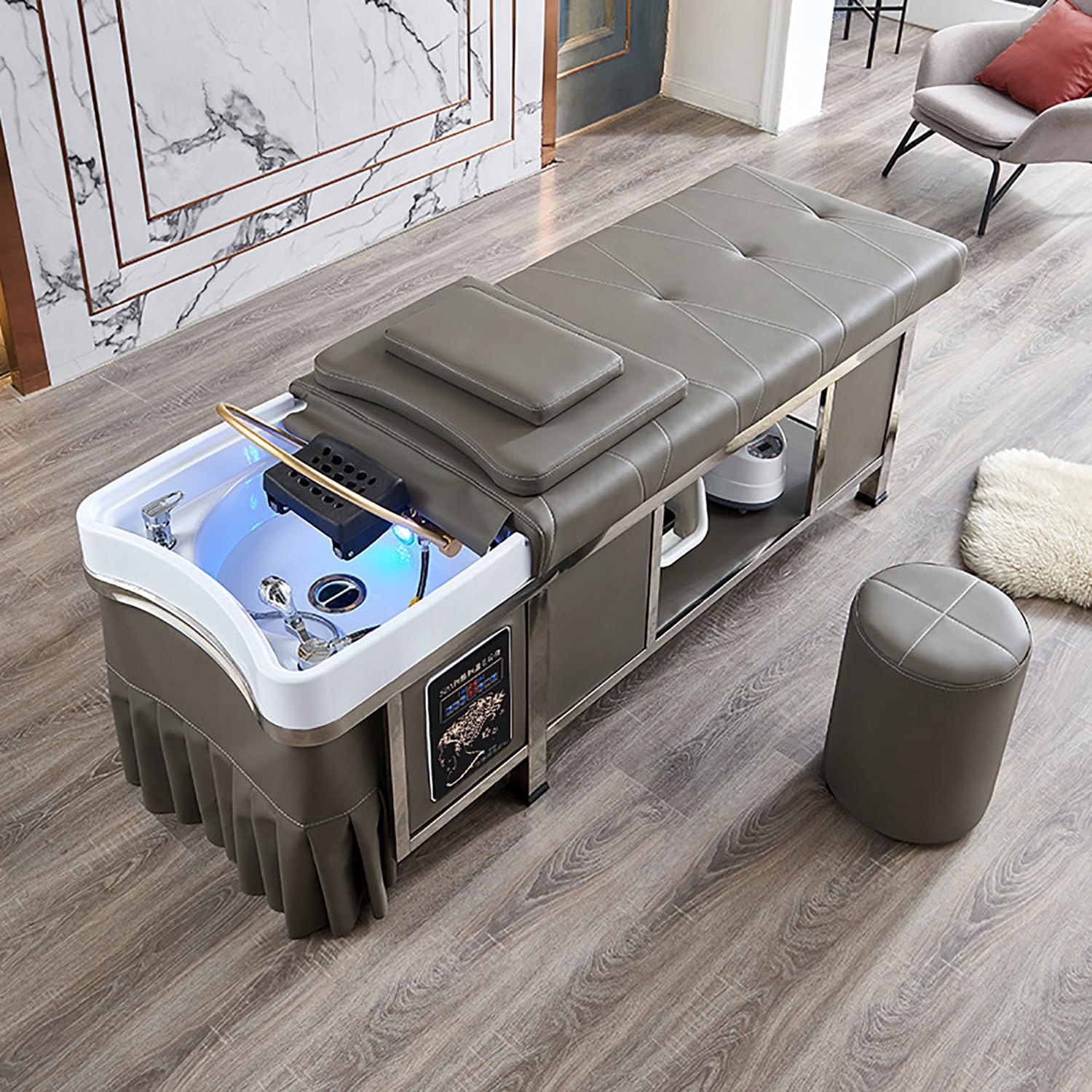 Massage Shampoo Bed with Water Circulation Fumigation Head Spa Equipment Flat-Laying Thai Intelligent Beauty Bed