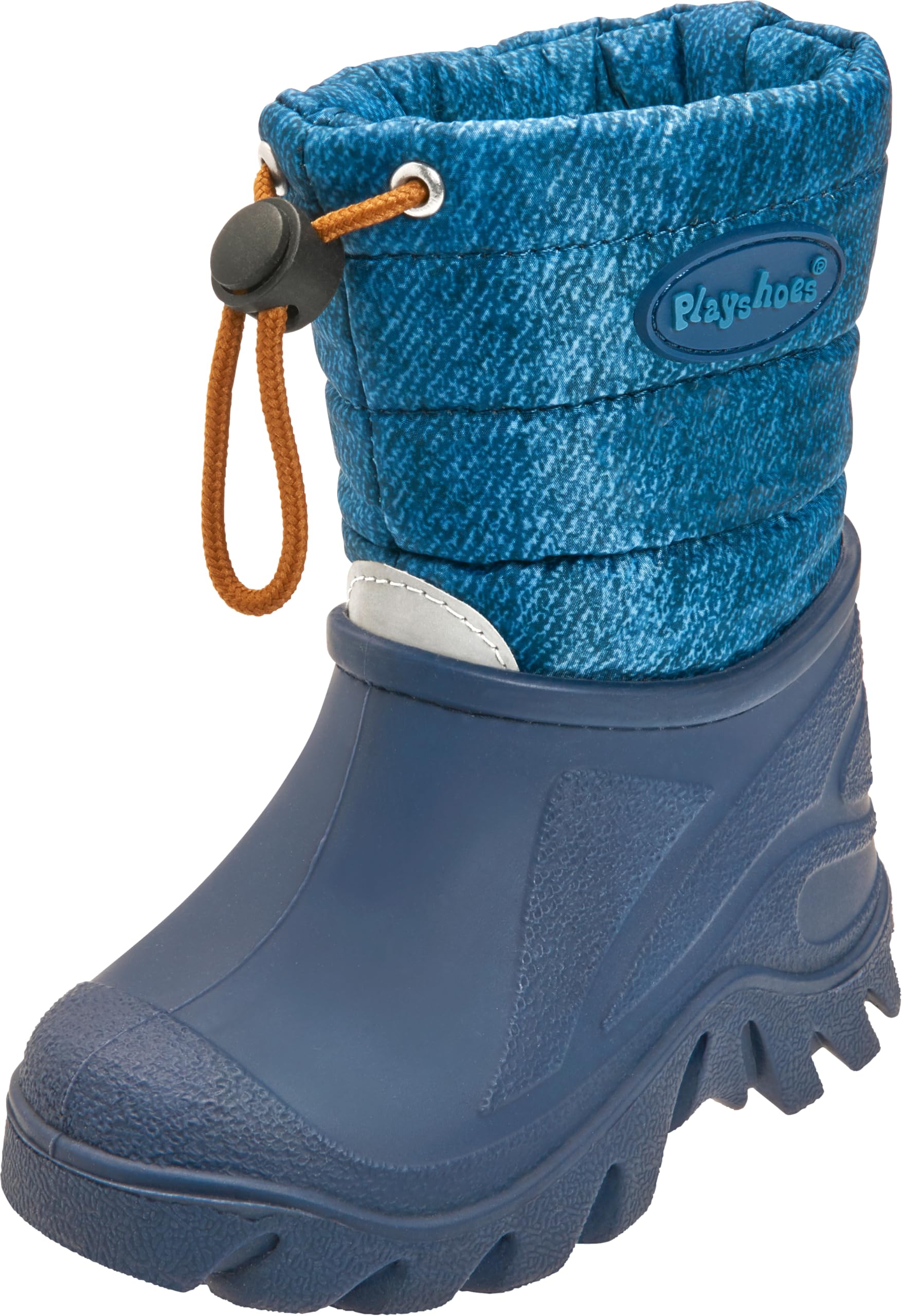 Playshoes Unisex Kid's Schneestiefel Snow Boot, Heathered Jeans, 11/12 UK Child