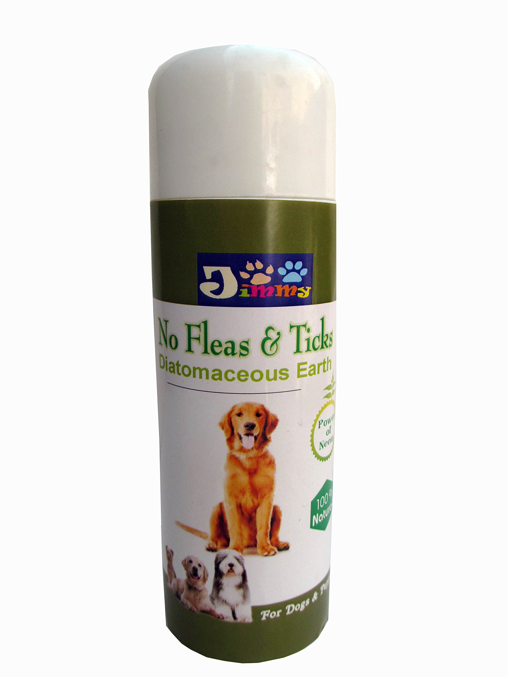 JiMMy Pet Products No Fleas & Ticks Powder for Dogs & Puppies 100% Natural Based on Diatomaceous Earth & Neem 150 GM Pack (B01A7GK48O) Amazon Price History, Amazon Price Tracker