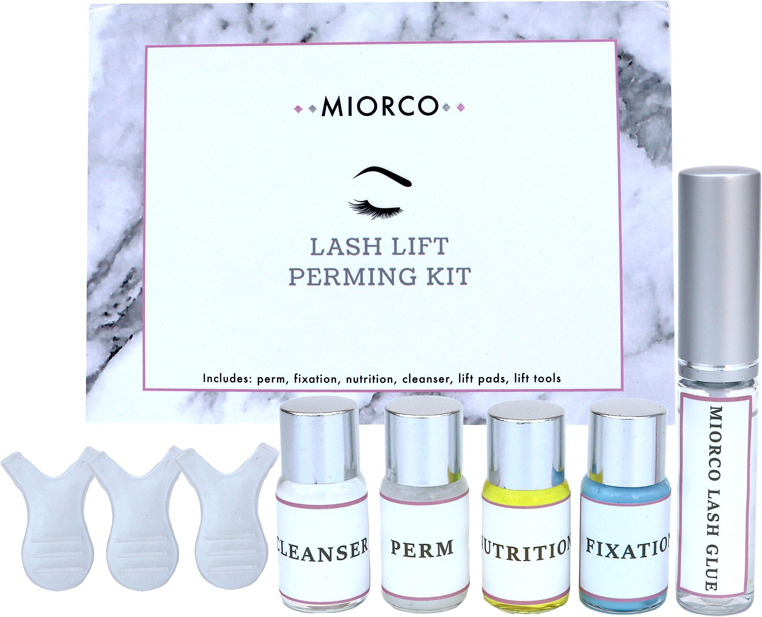 Professional Eyelash Eyebrow Lift Perming Kit: Permanent Eye Lash Lifting Perm Set, Lashlift Curling Wave Lotion Kits with Curler Silicone Pad and Tool