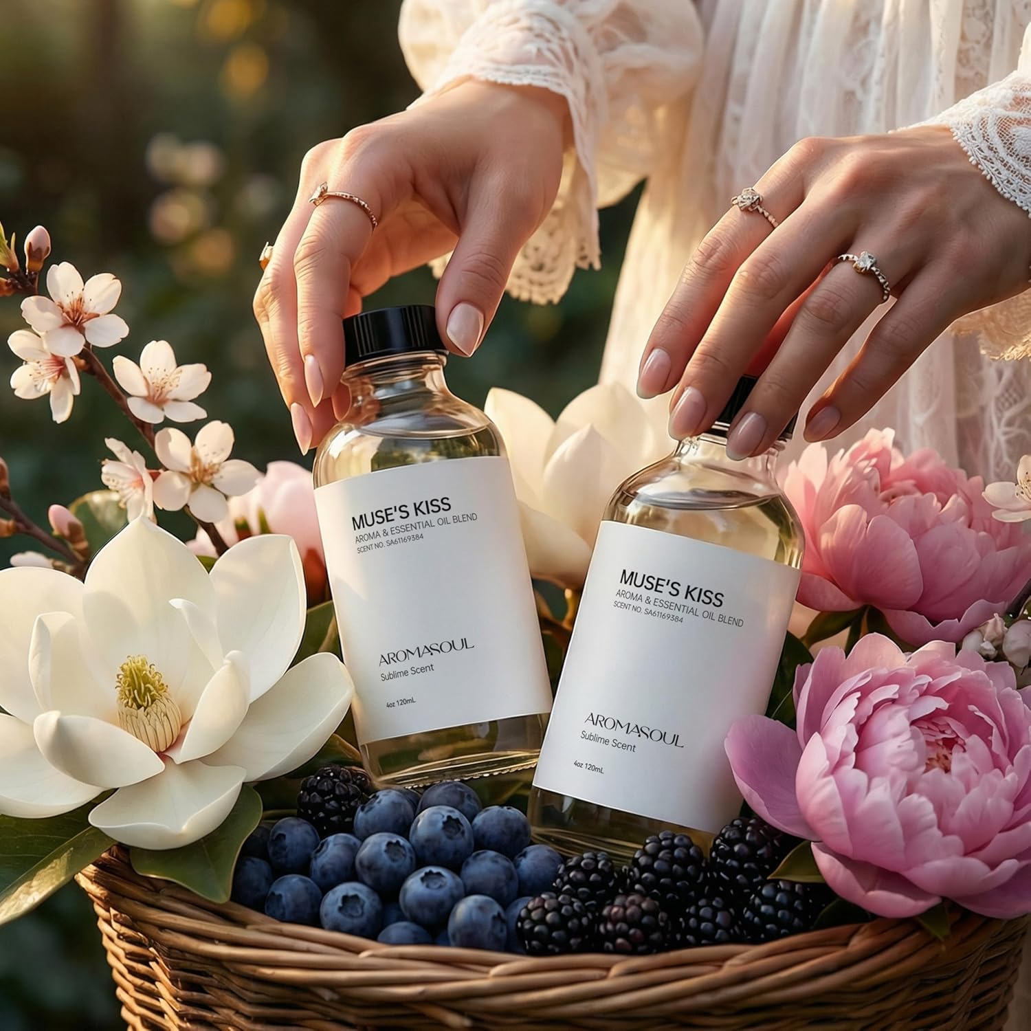 Hotel Diffuser Oil Muse's Kiss Scent - Premium Fragrance Oil for Ultrasonic and Waterless Diffuser - 120 mL, 4 fl oz