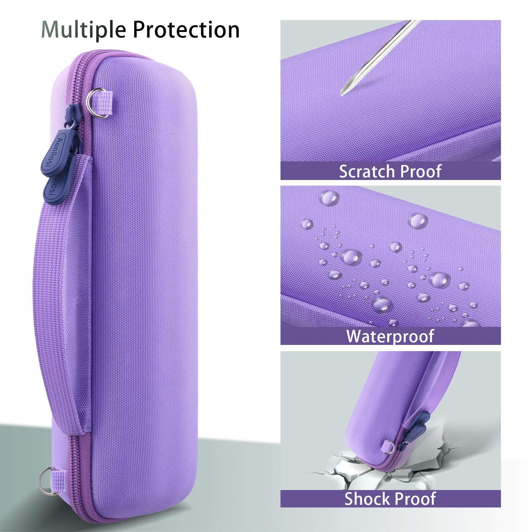 JBL Flip 7/6/5 Twarde etui - Ochrona przenośnego głośnika Bluetooth - Fioletowy