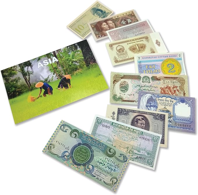 World Paper Money: 14 Banknotes From Asia - Elevate Your Foreign Currency Collection With Old Banknotes And Complete Your Album Of Collectibles Certificate Of Authenticity Included