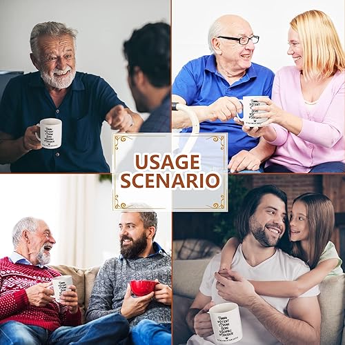 Miniatura 6 de Taza de café para el día del padre, regalo de cumpleaños para papá, con caja y tarjeta, regalo del día del padre, regalo de parte de niño, hija,