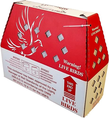 Cajas de envío Live Bird (1 unidad) Horizon Chickens aves de corral Gamefowl (sin divisor)