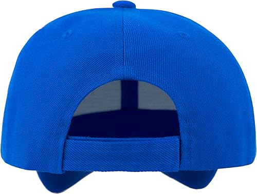Miniatura 4 de Gorras de béisbol con correa trasera ajustable, lisas, negras, 12 unidades
