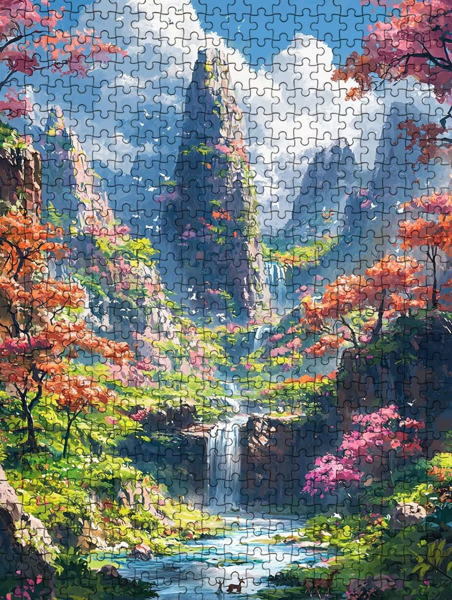 Puzzle 2000 elementów, Dream Forest Puzzle dla dorosłych, klasyczne puzzle, niemożliwe wyzwanie, gra zręcznościowa dla całej rodziny, gra edukacyjna puzzle, dekoracja domu DX0YL4-701