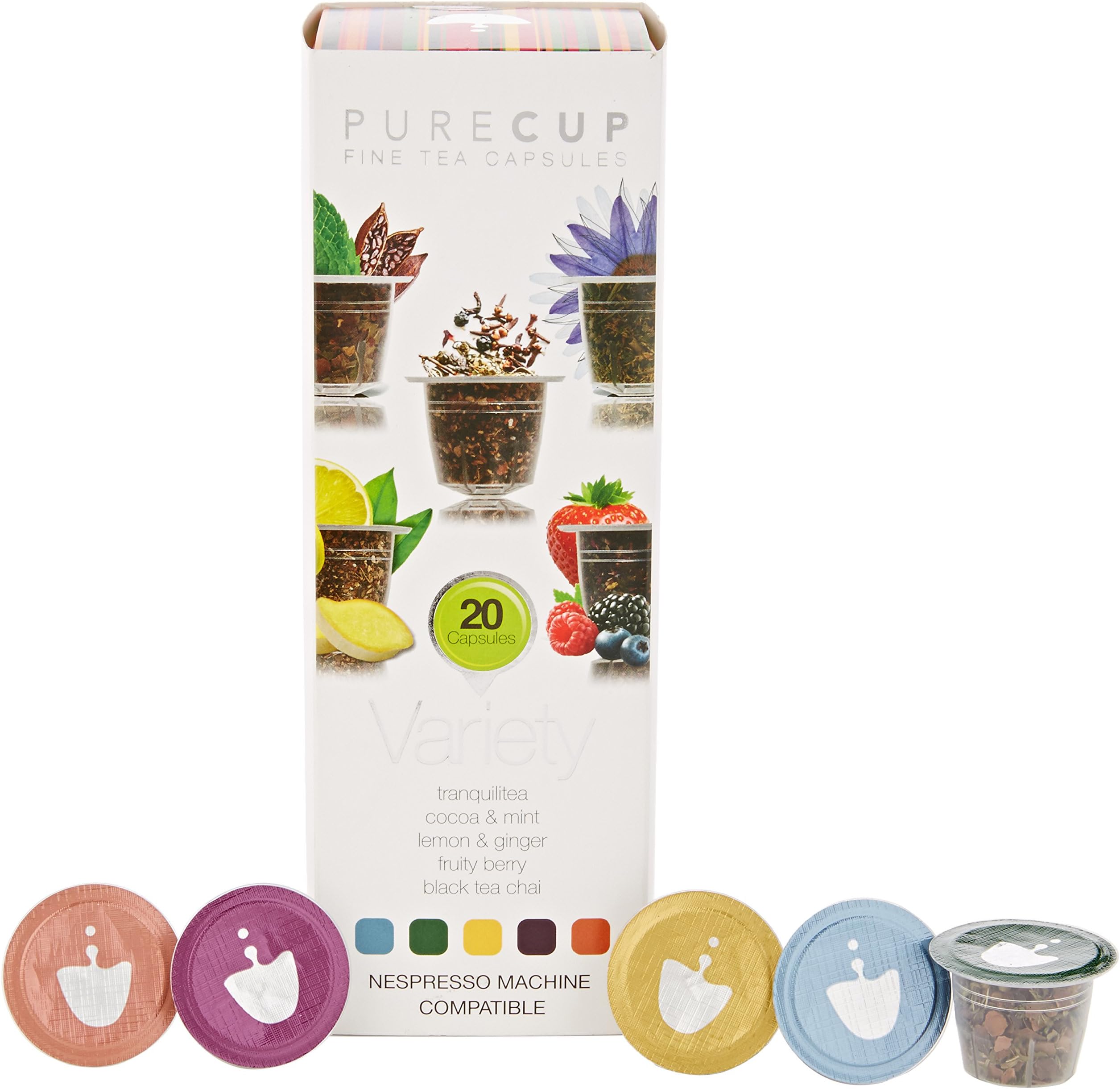 Purecup Nespresso Compatible Tea Variety Pack