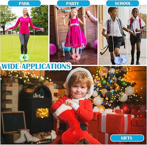 Miniatura 7 de Hungdao Juego de 5 juegos de diábolo chino con triple rodamiento chino Yoyo de 5 pulgadas, varios colores, Diábolo grande con 5 pares de palos de