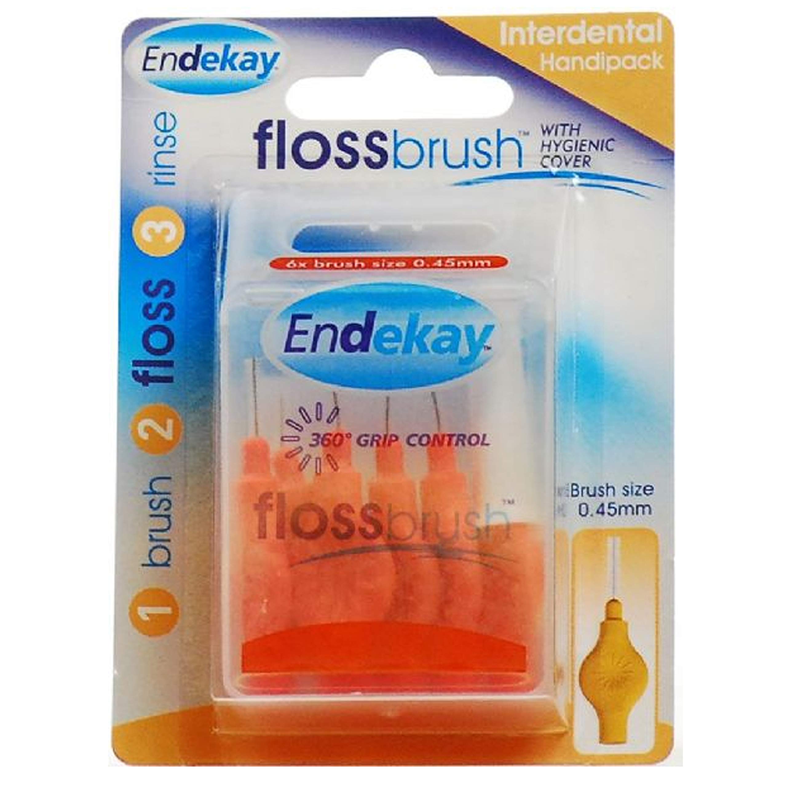 Endekay Interdental Flossbrush Orange by Endekay
