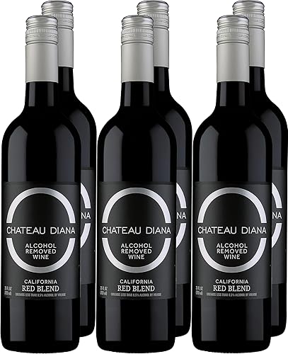 Chateau Diana Vino tinto de California eliminado con alcohol (6 x 25.4 fl oz.)