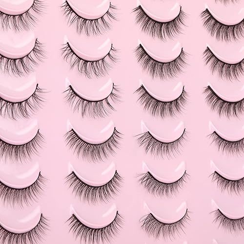 Miniatura 4 de Pestañas naturales de visón sintético, aspecto natural, 4 estilos Kiromiro pestañas postizas 3D esponjosas, paquete de pestañas